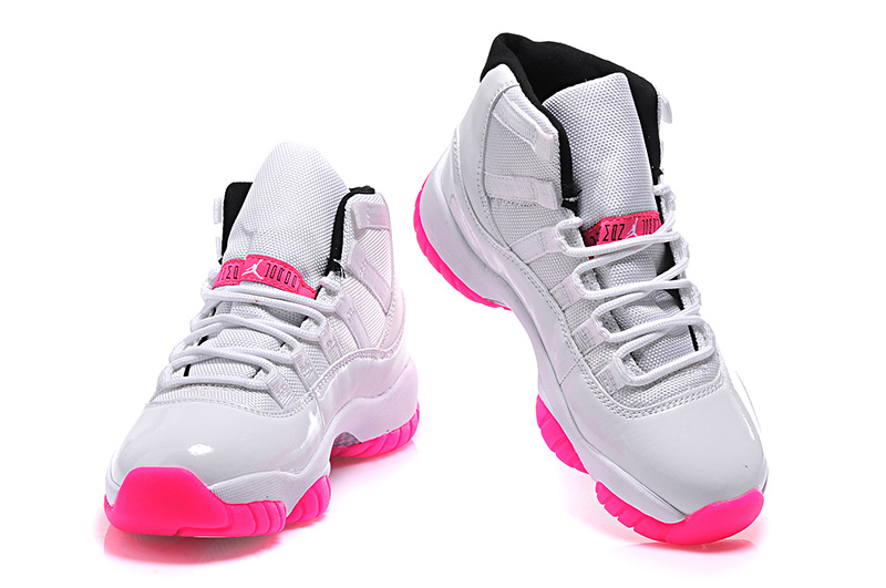 air jordans 11 (XI) women shoes-white/peach